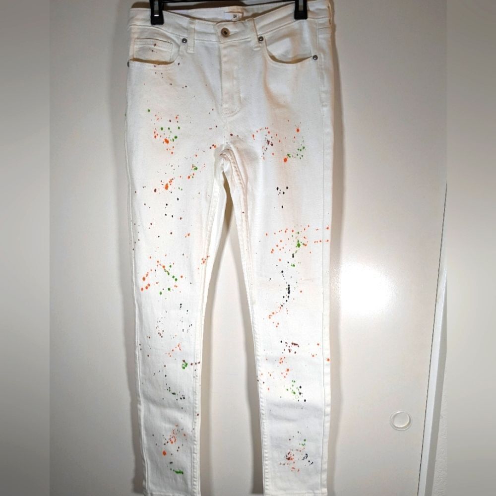 NWT BP White Paint Splatter Jeans Size 31
